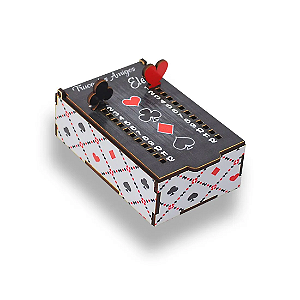 kit 10 Caixa De Baralho Truco MDF com Marcador De Pontos Presentes
