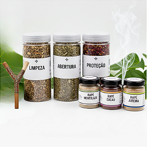 Ritual Completo - Kit Rapé + Trilogia de Banhos Sagrados