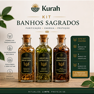 Kit Banhos Sagrados - Limpeza • Abertura • Proteção