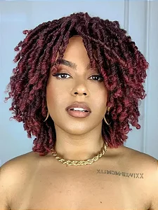 Peruca Kieza Dreads Vermelha