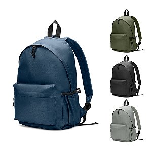 Mochila Sustentável em Poliéster Reciclado 600D com Bolso Frontal Espaçoso - 18L. Mínimo 50 unidades.