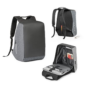 Mochila Antirroubo para Notebook 15.6'' - Alta Densidade 900D e Tarpaulin 25L. Mínimo 30 unidades.