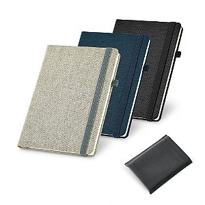 Caderno A5 em Canvas com Páginas Lisas - Estilo e Funcionalidade. Mínimo 50 unidades.