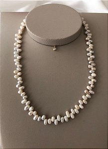 Choker Pérolas Naturais