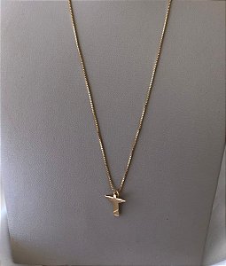 Colar Choker Cristo Liso