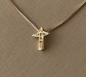 Colar Choker Cristo com Zircônias