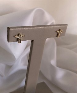 Brinco Cristo com Zircônias