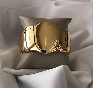 Bracelete Dourado Liso