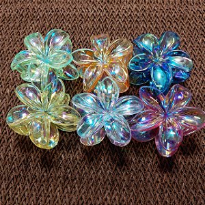 Prendedor de Cabelo Piranha Presilha Flor