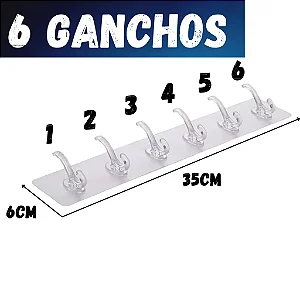 Gancho Adesivo Acrílico