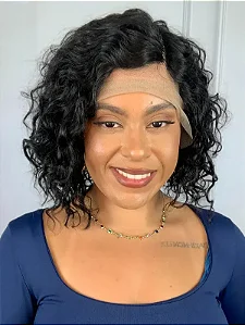 Lace Front Yellow Humana Castanho Escuro