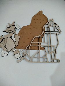 Quadro Mayer para montar e pintar - 35 cm