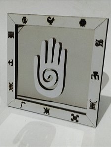 quadro benção africana espelho