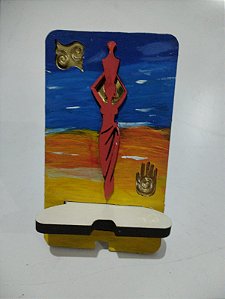 suporte para celular africana vermelha