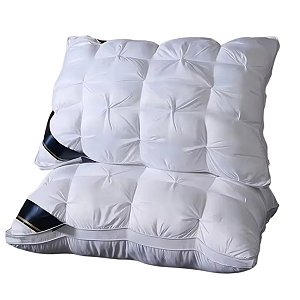 Travesseiro Hotel Luxo Premium Royale Plush - Conforto Cama Fibras Siliconadas