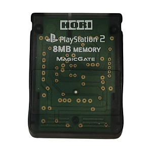 Memory Card Ps2 Hori Original Transparente Preto