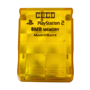 Memory Card Ps2 Original Amarelo Transparente Hori