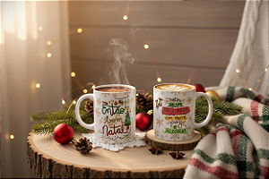 Caneca Personalizada - Votos de um Feliz Natal com Muita Paz e Alegria