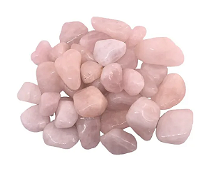 Kit de Quartzo Rosa Pedra Natural Rolada