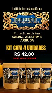 Kit 4 banhos de proteção do Arcanjo Miguel