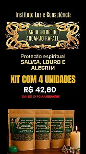 Kit com 4 banhos de Cura do Arcanjo Rafael