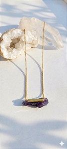 Amuleto A L I N H A R, com ametista