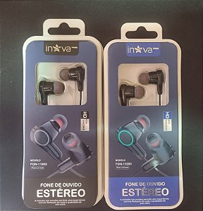 Fone de Ouvido Estéreo Inova Fon-11093 com Microfone
