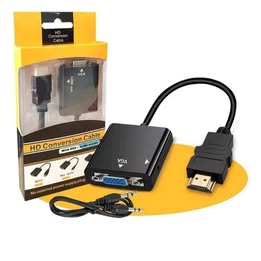 Adaptador HDMI para VGA com Saída de Áudio