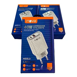Carregador Inteligente Turbo Inova 40w Usb-c
