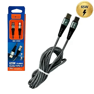 Cabo de Dados USB Tipo C Turbo 65W CBO-12222 - 2 Metros
