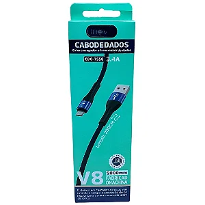 Cabo V8 - 3.4A - 2 Metros - CBO-7558 Inova