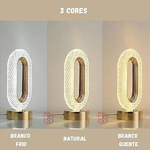 Luminária de Mesa B-MAX BM-F1051 - Versatilidade e Estilo para Seu Espaço