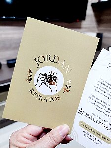 Cartão de Agradecimento com Hot Stamping