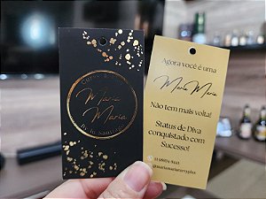 Tag Retangular com Hot Stamping