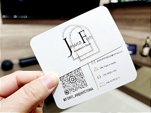 Cartão de Visita com Hot Stamping - Canto Arredondado
