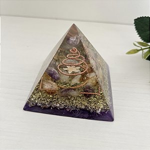Orgonite Flor da Luz Dourada