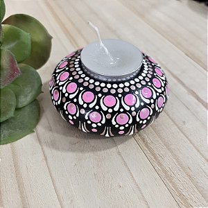 Porta-vela Aconchego do Coração