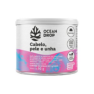 Cabelo, Pele e Unha 30 Gomas Sabor Soda Cream Ocean Drop