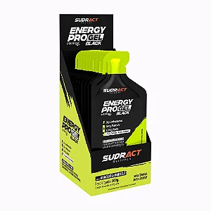 Energy Pro Gel Black - Sudract Com Taurina e Cafeína 10 sachês abacaxi com hortela