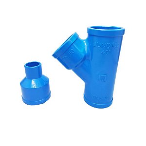 Conexões Junção 50mm 45º Soldável Inj Pn 125 e Redução 32mm