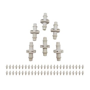 Conector Microtubo Grapa/grapa Netafim 50 Unidades