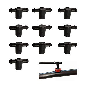 Conector Manifold 2 Saídas para Botão Gotejador 10 unidades