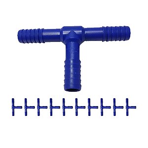 Conector Te Dentado 1/2" 10 Unidades Agrojet Irrigação