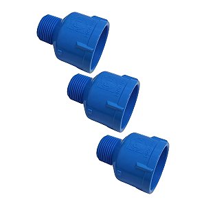 Conexão Adaptador Redução Bolsa Soldável 50mmx1 kit 3 unid