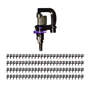 Microaspersor Invertido 52 L/h Violeta 100 Und Irrigação