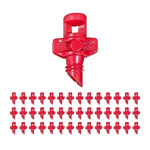 Microaspersor Estático de 360° Jati 100 lh 50 unid Vermelho