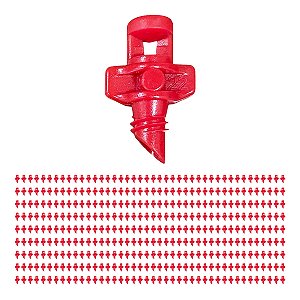 Microaspersor Estático De 360° Jati 100 Lh 500 Unid Vermelho