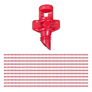 Microaspersor Estático De 360° Jati 100 Lh 1000 Und Vermelho