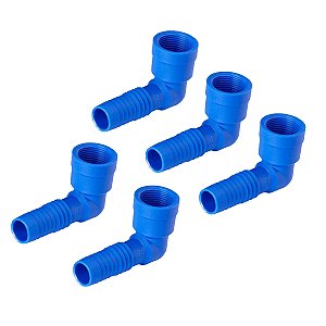Joelho Com Rosca Interna de 1/2" 5 unid irrigação Agrojet