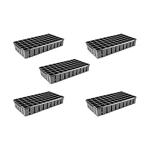 Bandeja 50 Células Quadrada Nutriplan 5 unid Plantação mudas